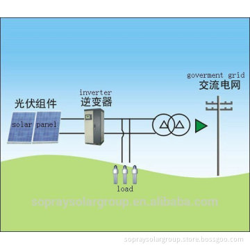 5KW on-grid solar power generation electricty system